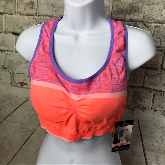 NEW Kali & Wins Pullon Sports Bra Seamless Sz M/L - Picture 5 of 5